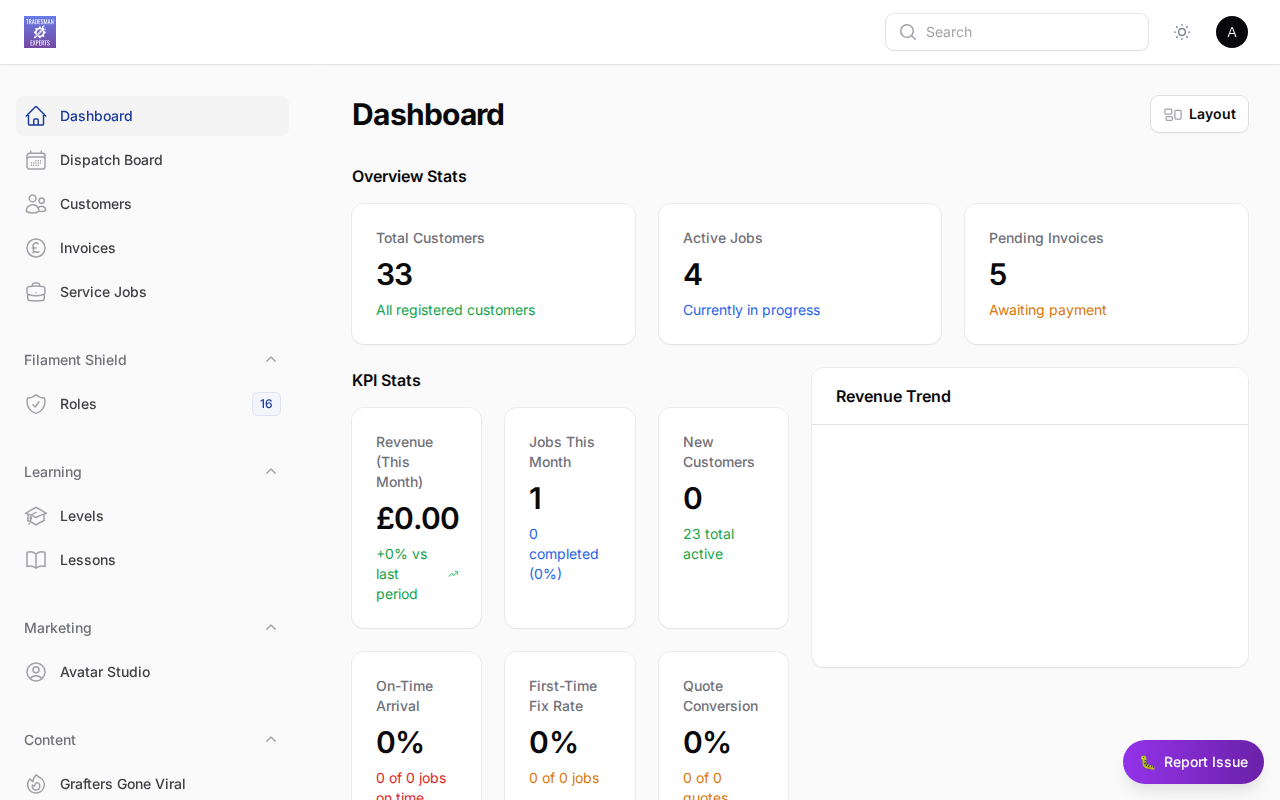 Accounting integrations settings